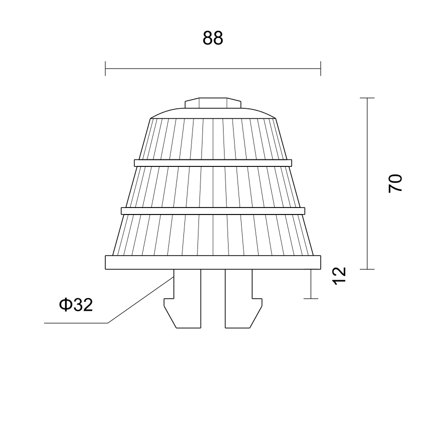 K8812(ABS)卡扣排水帽 产品图