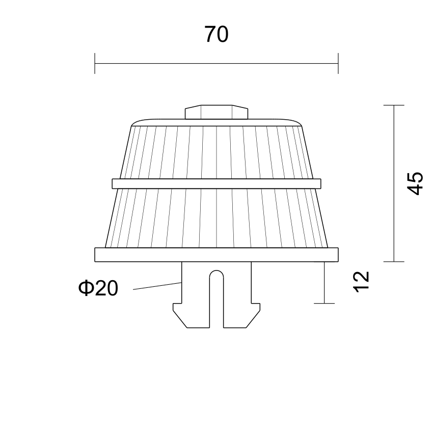 K7012(ABS)卡扣排水帽 产品图