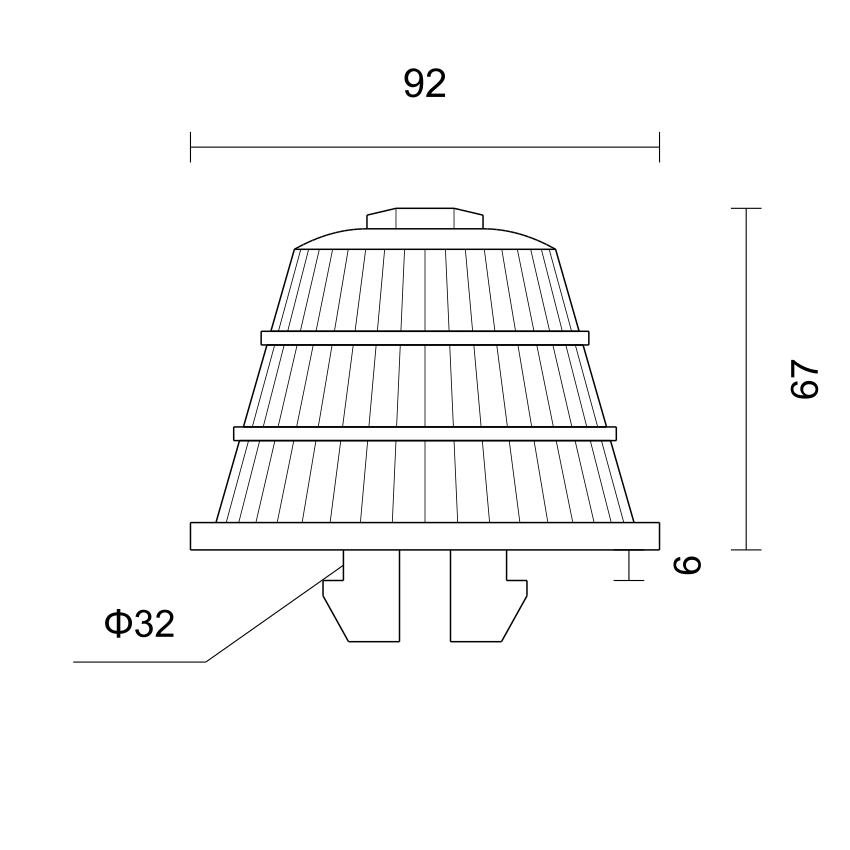 K9206(ABS)卡扣排水帽 产品图