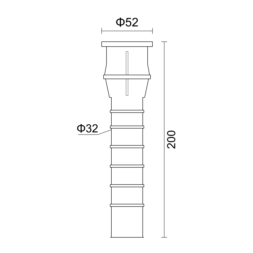 YMJ200(ABS)滤头预埋件 产品图