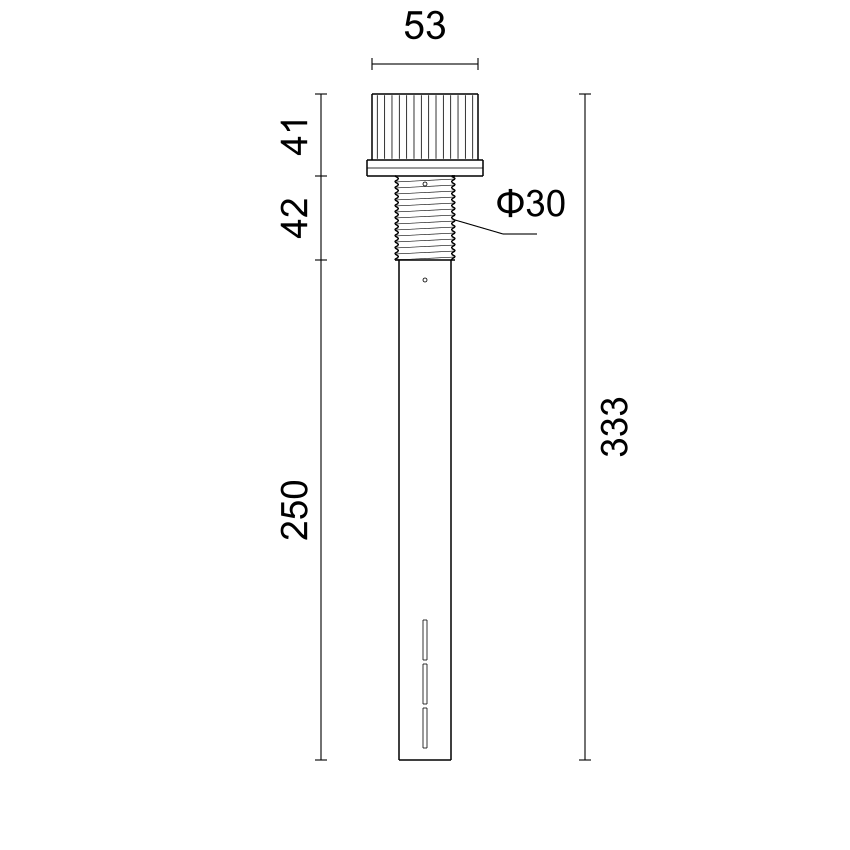 Z5330(ABS)圆柱排水帽 产品图